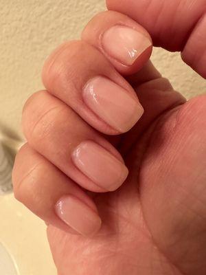 Manicure with gel polish