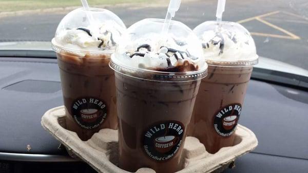 Iced S'mores lattes