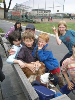 Recess time at the park