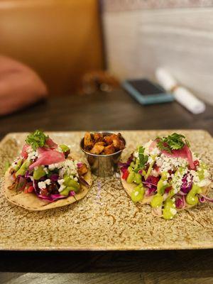 Octopus tostadas