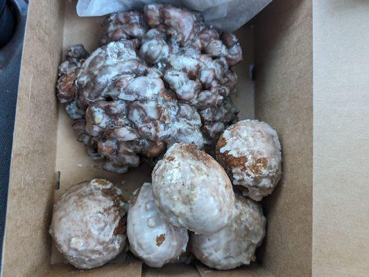 Buttermilk drops and Apple Fritters