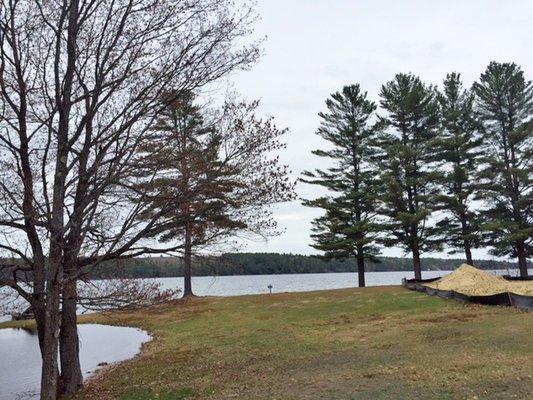 frontage on two sides on Thompson Lake