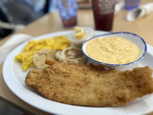 Fish and grits