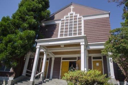 The front Exterior of the church