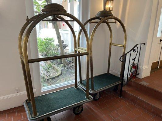 Old school luggage trolley