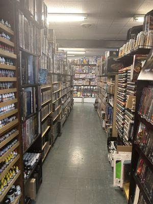 the board game section