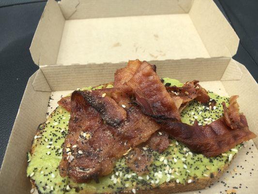 Bacon avocado toast