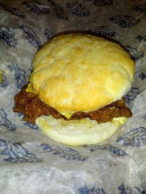 Chicken biscuit! (with egg and cheese)