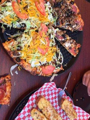 Taco pizza, Abby's Special, Breadsticks,..., Yumm!