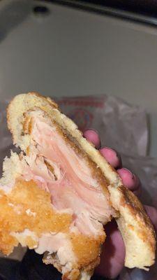 "Crispy Chicken Sandwich" beyond uncooked