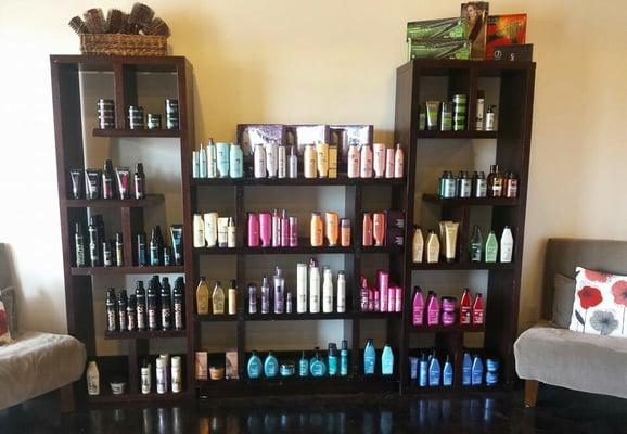 Check out our huge variety of Redken and Pureology hair products!