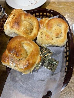 Bread with garlic spread