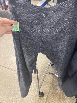 What a joke!  Used Lululemon exercise pants for $24.99.