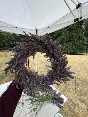 Lavender wreath