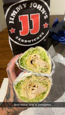 Chicken ceasar wrap