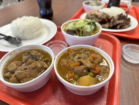 Beef kare kare, Chicken Adobo