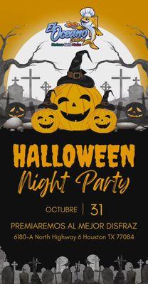 HALLOWEEEN NIGHT PARTY!! 
PREMIAREMOS AL MEJOR DISFRAZ!

Ven a disfrutar de nuestros deliciosos platillos en compania de tu familia.