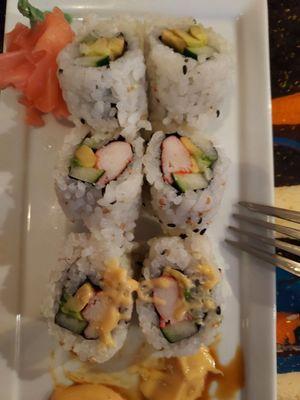 Delicious California roll. Fresh and tasty