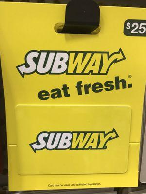 You can use your Subway gift cards here