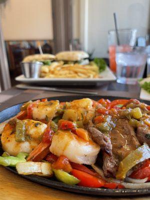 Shrimp and sirloin Steaks