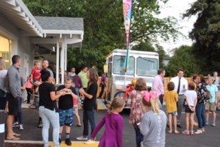 August open house with ice cream truck.