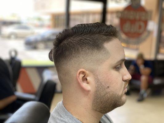 Men's fade.                              By Junior