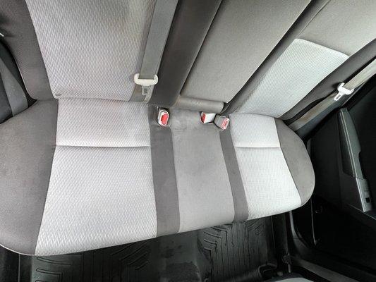 After car detailing (back seat)