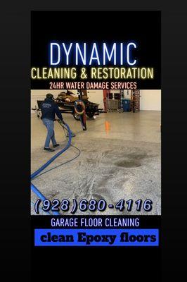 Garage floor cleaning