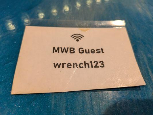 Wifi at Monkey Wrench Brewing and Distillery, Suwanee