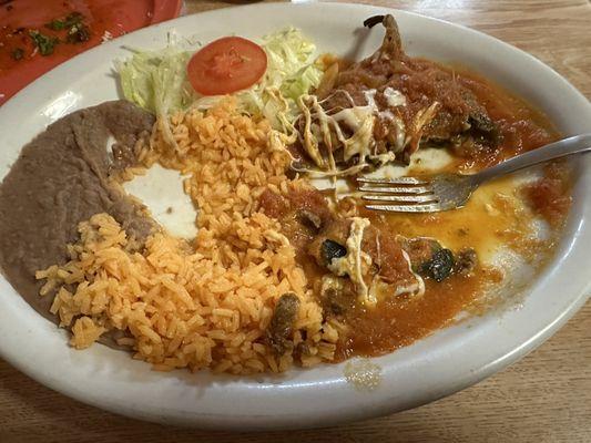 Chile Relleno (I forgot to take the picture before I started eating)