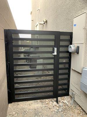 Custom made pool gates with digital locks