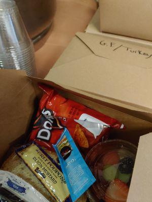 Sample box lunch