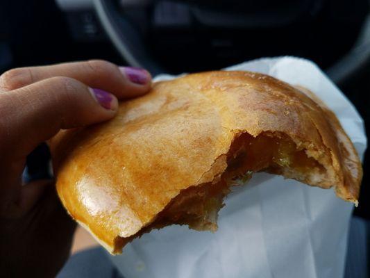 Pineapple empanada. Yummy