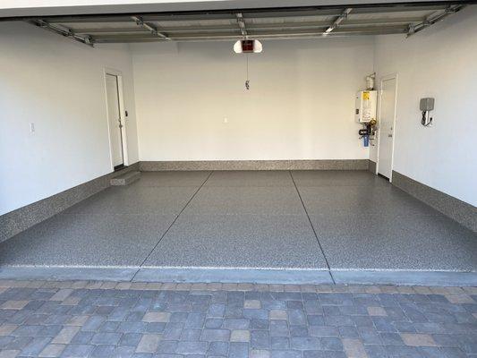 Garage floor in "Creekbed" done by SLG