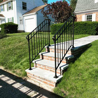 Modern double rail standard railings