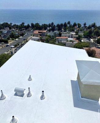 PVC Single Ply Membrane with a view!