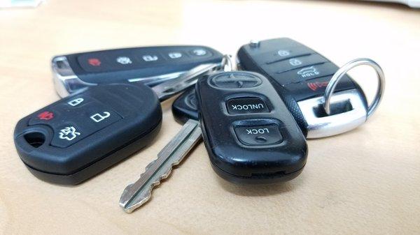 We specialize in automotive key fobs, programming, and copies. We make keys for almost any vehicle make, including GMC, Dodge, Toyota, Kia,