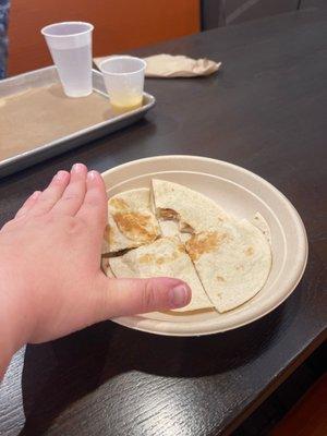 Kids Chicken Quesadilla