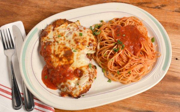 Chicken Parm with Spaghetti