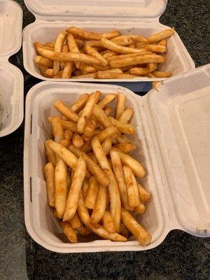 Side of plain fries, they are delish!