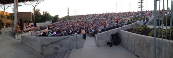 A packed house for the Polynesian Cultural Center performance at the UCCC Amphitheater.