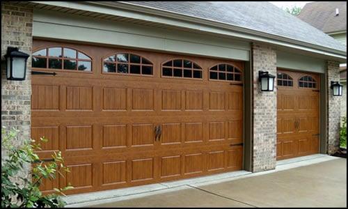 Steel Door with Wood Grain Look