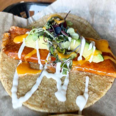 Salmon Taco. Wow.