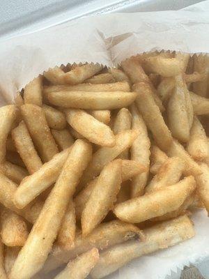 Very crispy fries