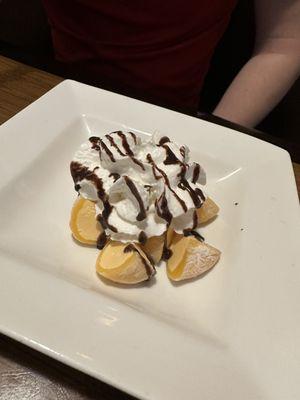 Mango Mochi Ice Cream - would ask for it without the chocolate sauce next time.