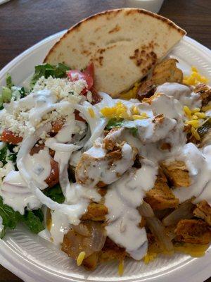 Chicken gyro plate