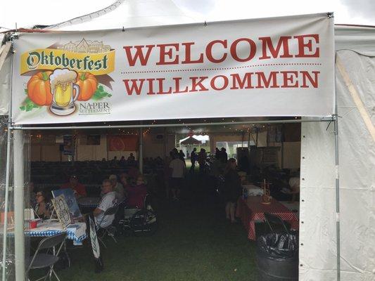 Entrance to the food tent!!