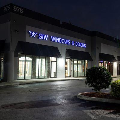 Exterior of showroom