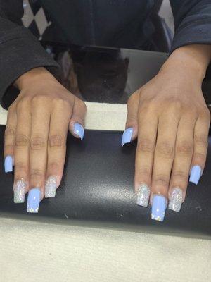 I love this nail salon they are respectful and take their time and they work hard and make the customer happy . this is my daughter nails