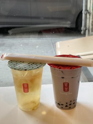 Lemon Ai-Yu with White Pearl and Taro